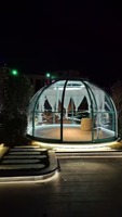 Dôme transparent en polycarbonate de luxe moderne, imperméable, de 3 mètres de diamètre, pour hôtel, villa, parc