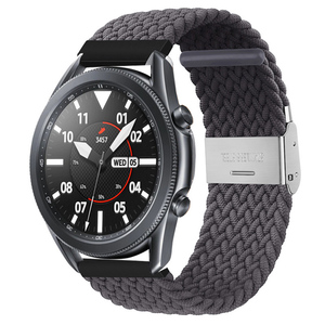 <span class=keywords><strong>Bracelet</strong></span> de montre de remplacement en <span class=keywords><strong>nylon</strong></span> tressé de 18 à 22 mm pour montre intelligente <span class=keywords><strong>Garmin</strong></span> Huawei Samsung - Product Image 4
