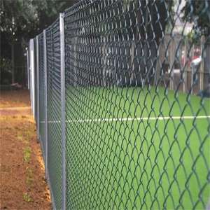 Clôture à maillons de chaîne en fil métallique galvanisé à mailles diamantées Capuchons de poteaux de clôture de ferme à cadre métallique Accessoires de clôture de ferme à pression naturelle - Product Image 5