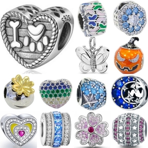 I ciondoli con ciondoli fatti da te di prezzo all'ingrosso possono essere personalizzati 925 regalo di compleanno argento fascia - Product Image 2