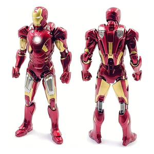 Zd Toys Action Figure di Iron Man da 7 Pollici, Edizione 10° Anniversario Marvel - Versione Luminosa - Con Luce nel Petto (LED MK7) Scala 1/10 - Product Image 3