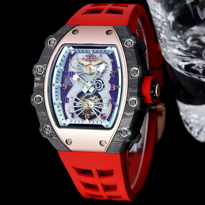 Montre de Haute Horlogerie au Design Léger en Fibre de Carbone, Contraste Luxe, Mécanique, Innovation Structurelle Artistique - Product Image 2