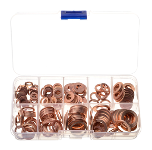 M5-M14 200pcs Stainless Steel Shim Washers Kit Bonded Wedge Flat <b>Ring</b> Seal Hardware Assortment DIN - Product Image 4