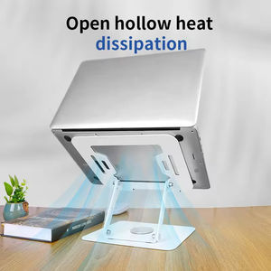 Nuevo Soporte Ergonómico para Laptop, Universal, Metálico, Plegable, Ajustable en Altura y Giratorio 360°, para iPad y MacBook - Product Image 5