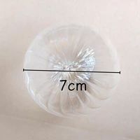 Vente en gros Abat-jour en verre torsadé de luxe Nordic Light Lustre transparent pour salon et restaurant