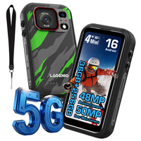 Venta al por Mayor LAGENIO Eagle Pro 5G, Teléfono Resistente con Cámara de Acción 4K, Huella Dactilar, CDMA/GSM, SOS, Resistente a Golpes, IP68/IP69k, 33W, 3700mAh, Android