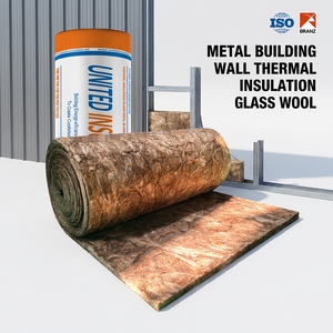 Rouleaux <span class=keywords><strong>de</strong></span> <span class=keywords><strong>laine</strong></span> <span class=keywords><strong>de</strong></span> <span class=keywords><strong>verre</strong></span> marron pour murs, haute performance, conformes aux normes AU/NZS Branz, UET R2.5, <span class=keywords><strong>100</strong></span> mm, écologiques, pour bâtiments métalliques. - Product Image 1
