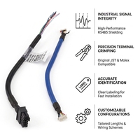 Arnés de Cables Industriales RS485 Personalizado, Arnés de Cableado Blindado para Sistemas de Control de Equipos Electrónicos