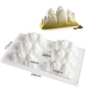 Molde de cera aromática de epoxi cristalino con forma de iceberg de montaña y cumbre de montaña, artesanía Tangchu para pasteles y decoración transfronteriza - Product Image 6