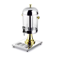Distributeur automatique de jus et de thé au lait en gros, en acier inoxydable, sur trépied, avec robinet froid, pour hôtels et banquets