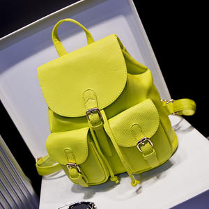 Venta al por mayor de nuevo diseño de cuero de gran capacidad de pulsera mochila de viaje universitaria mochilas de mujer - Product Image 3