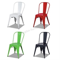 Meilleur prix empilable mobilier industriel vintage chaise d'appoint en métal de couleur bleue chaises industrielles Tolixed vintage en métal Lix