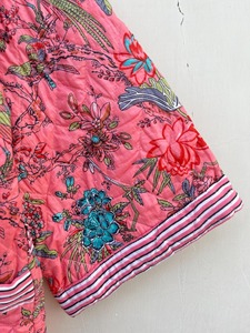 Robe kimono bohème matelassée en coton 100% style vintage, motif imprimé en blocs, respirante, réversible, écologique, robe d'hiver - Product Image 4