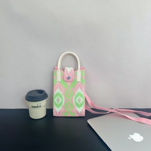 Bolso de Hombro para Teléfono Móvil MNQ de la Serie Edeles, Nuevo, Multicolor, de Algodón, Cuadrado, con Serigrafía Clásica, para Uso Diario - Product Image 5