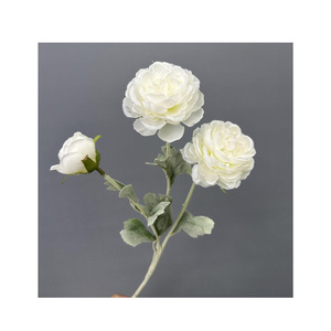 Rose artificielle en soie blanche Jinxi, décoration de mariage et de maison, 12 pouces - Product Image 4