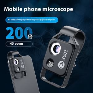 Lentille macro de téléphone portable de microscope numérique de lumière LED HD 200 fois avec la lentille optique externe CPL - Product Image 4