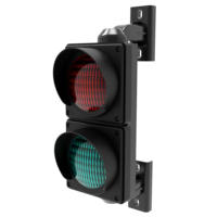 Feu de signalisation LED rouge-vert 100 mm pour barrière de stationnement, contrôle d'accès aux véhicules et systèmes de stationnement
