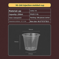 Tapas de taza esmeriladas transparentes PP moldeadas por inyección 90, taza de té de la leche de plástico desechable universal caliente/fría, fabricante listo en stock