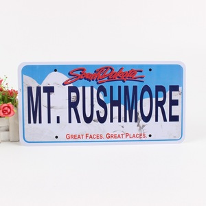 Venta directa de fábrica, accesorios exteriores personalizados, decoración americana, logotipo personalizado, número, matrícula en relieve de coche - Product Image 3