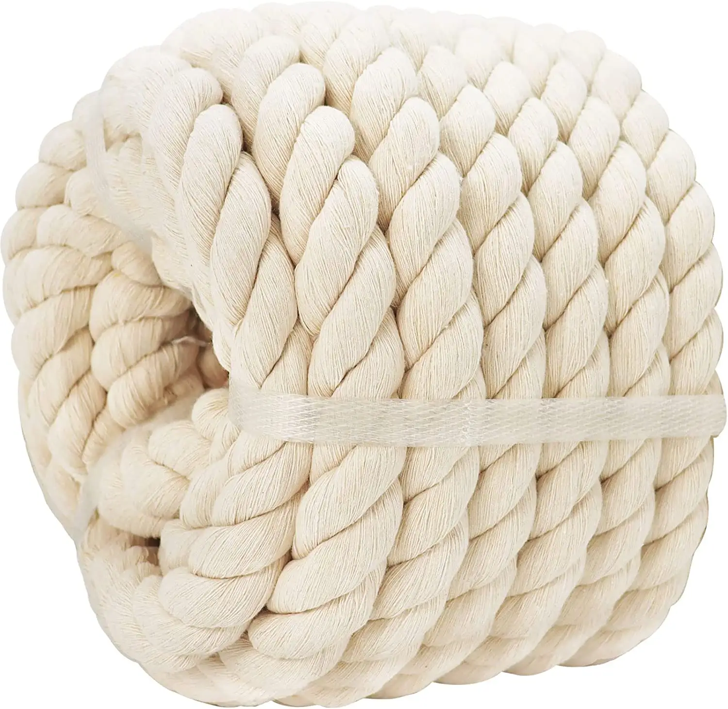 Hh cordão de algodão trançado para pulso, artesanato de algodão trançado macio personalizado 3mm 5mm
