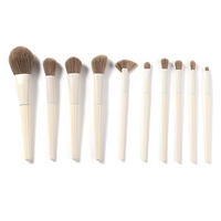 Ensemble de pinceaux de maquillage de marque privée 10 pièces Nouveauté Pinceau de maquillage professionnel avec sac