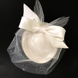 Hera élégant mariée blanc <span class=keywords><strong>chapeau</strong></span> court voile <span class=keywords><strong>cheveux</strong></span> fascinateur femmes chapeaux fête <span class=keywords><strong>mariage</strong></span> fasciantors - Product Image 1