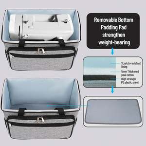 Free Sample Large Capacity Durable Waterproof Portable Sewing Machine Case <b>Wheels</b> Rolling Sewing Machine <b>Bag</b> - Product Image 5