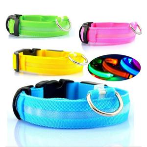 Correa de entrenamiento antipérdida de material de nailon, collares para mascotas iluminados, <span class=keywords><strong>collar</strong></span> de perro LED recargable por USB con luz alta - Product Image 1