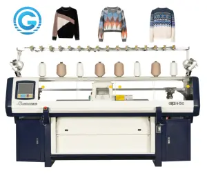 Automatische Shima Seiki Typ Computerized Jacquard Schal Pullover Strick maschine mit Deutschland Nadeln