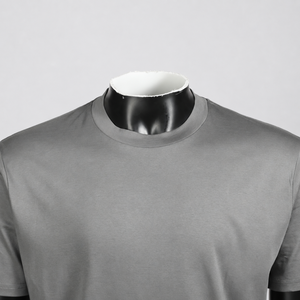 T-shirt homme personnalisé avec logo OEM, 200 g/m², 100 % coton mercerisé, faible MOQ (2 pièces), tee-shirt basique quotidien, col rond, coupe ajustée - Product Image 3
