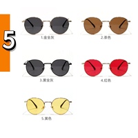 Vente en gros de créateurs de mode lunettes de soleil pour femmes lunettes de soleil circulaires pour hommes pas chères lunettes de soleil classiques rondes en métal