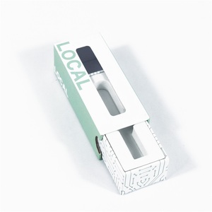 Luxury 2 Gram 1ml Disposable Cartridge 1g Custom Child Resistant Holographic Cardboard Packaging Empty Cart Pens Paper Box - Product Image 1