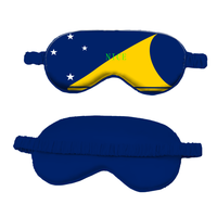 Masque de sommeil en soie simulée avec drapeau national du Belize personnalisé, sangle élastique réglable, pour les siestes quotidiennes de courte durée