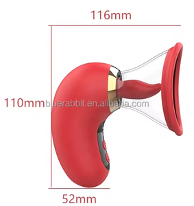 Oralsex-Spielzeuge Brustmassage Elektrische Nippel-Vakuumpumpen Großhandel Pussy-Pumpen Klitoris-Saug- und Leckvibratoren für Frauen - Product Image 5