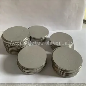 100 mícrons 20 50 40um aço inoxidável titânio sinterizado metal filtro disco poroso sinterizado metal placa