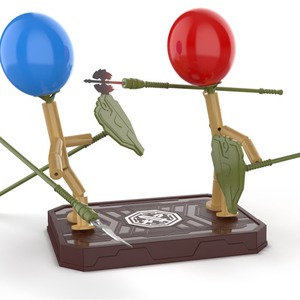 Marionnettes de <span class=keywords><strong>combat</strong></span> en plastique faites à la main, <span class=keywords><strong>jeu</strong></span> de <span class=keywords><strong>combat</strong></span> d'escrime rapide à 2 joueurs, jouet de <span class=keywords><strong>combat</strong></span> de <span class=keywords><strong>robot</strong></span> en bois interactif - Product Image 1