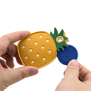 Phim Hoạt Hình Trái Cây Phong Cách PU Da Keychain Trường Hợp Dễ Thương Bảo Vệ Kiểm Soát Truy Cập Trường Hợp Thẻ Cho Phụ Nữ - Product Image 5