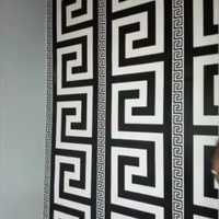 Rouleau de papier peint 3D non tissé Papier peint épais pour panneau mural 3D pour la décoration intérieure