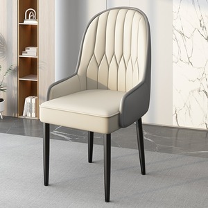 Sedia da pranzo di lusso leggero con schienale, sgabello semplice per balcone e toeletta, sedia per salone di bellezza, imbottita per stanza in affitto e ristoranti - Product Image 6