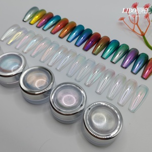 LIBO -Poudre à ongles blanche Fairy Moonlight, 15 couleurs, pigment blanc fin, brillant et lisse - Product Image 5