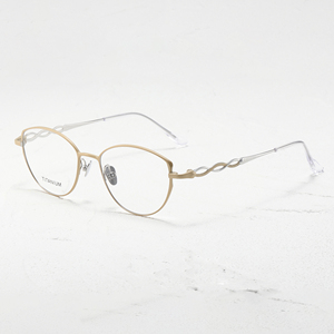 Gafas de Titanio Ligeras con Montura Completa Ovalada, Color Sólido, Unisex, para Adultos, Monturas para Corrección de la Visión - Product Image 4