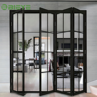 Puertas Plegables de Aluminio con Aislamiento Térmico para Exteriores Comerciales, Diseño Moderno, Plegables, Impermeables, para Hoteles