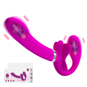 Miễn phí tùy chỉnh Box-strapless dây đeo-on dildo vibrators Double-Heads rung dương vật lesbian khiêu dâm đồ chơi người lớn quan hệ tình dục các cặp vợ chồng - Product Image 2
