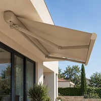 Auvent électrique supérieur imperméable et résistant à la décoloration pour zone de cuisson extérieure