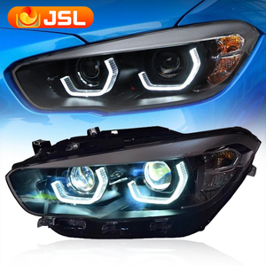 Faro Anteriore Car Styling per <span class=keywords><strong>BMW</strong></span> <span class=keywords><strong>F20</strong></span> 2015-2018 116i 118i 120i con Proiettore a Lente LED Design DRL e Indicatore di Direzione per Auto - Product Image 1