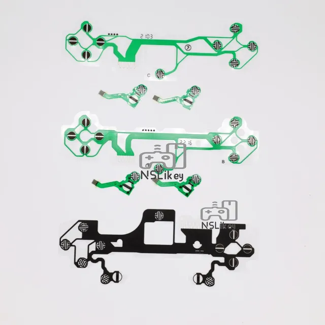 NSLikey Conductive Film for PS5 Controller Button Conductive Film Ribbon Circuit Flex Cable BDM-010 BDM-020 BDM-030