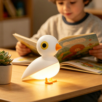 Petite lampe de nuit en silicone, lumière LED blanc chaud pour la chambre à coucher, décoration de la maison