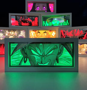 69 vente en gros dessin animé Kuromi 3D papier Snap cadre led boîte à lumière personnage d'anime ma mélodie papier sculpture lampe chambre veilleuse - Product Image 5