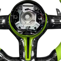 Volant personnalisé en fibre de carbone jaune vif pour BMW F20 F21 F22 F23 F30 F31 F32 F33 F34 F35 F36 F80 F82 F83 F10 F11 F18 F06