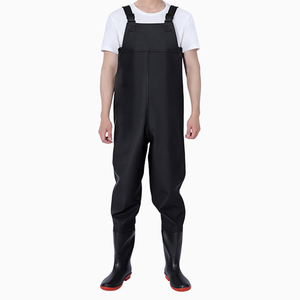 TOPIND Cuissardes en PVC de haute qualité avec bottes Matériel de pêche à la mouche imperméable - Product Image 1